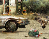 Custom Framed OUTAGAS (Back to the Future) - Large Limited Edition 1/20 - SAVE 25%