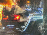 Custom Framed OUTATIME (Back To The Future) - Canvas Limited Edition - 4/20 - SAVE 25%