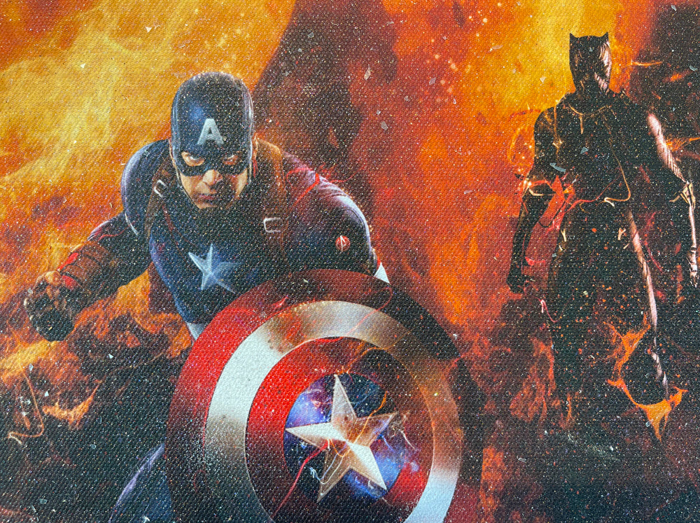 Custom Framed ‘Til The End (Avengers) - Panoramic Canvas Limited Edition - AC