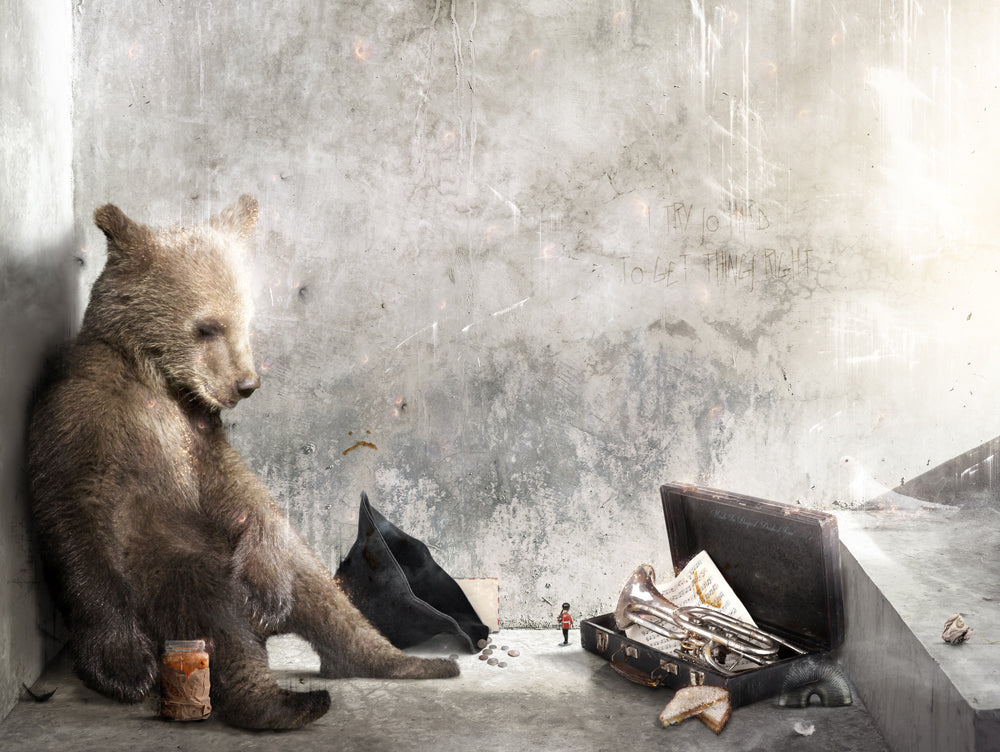 A Letter To Aunt Lucy (Paddington Bear) - Canvas Limited Edition