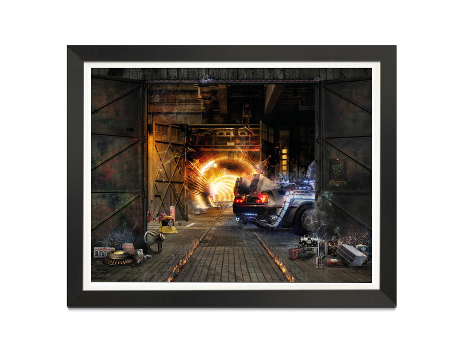 OUTATIME (Back To The Future) - Canvas Limited Edition