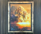 Custom Framed 'Among The Clouds' (Star Wars) - Diamond Dusted and Hand Embellished Canvas Limited Edition #1AP