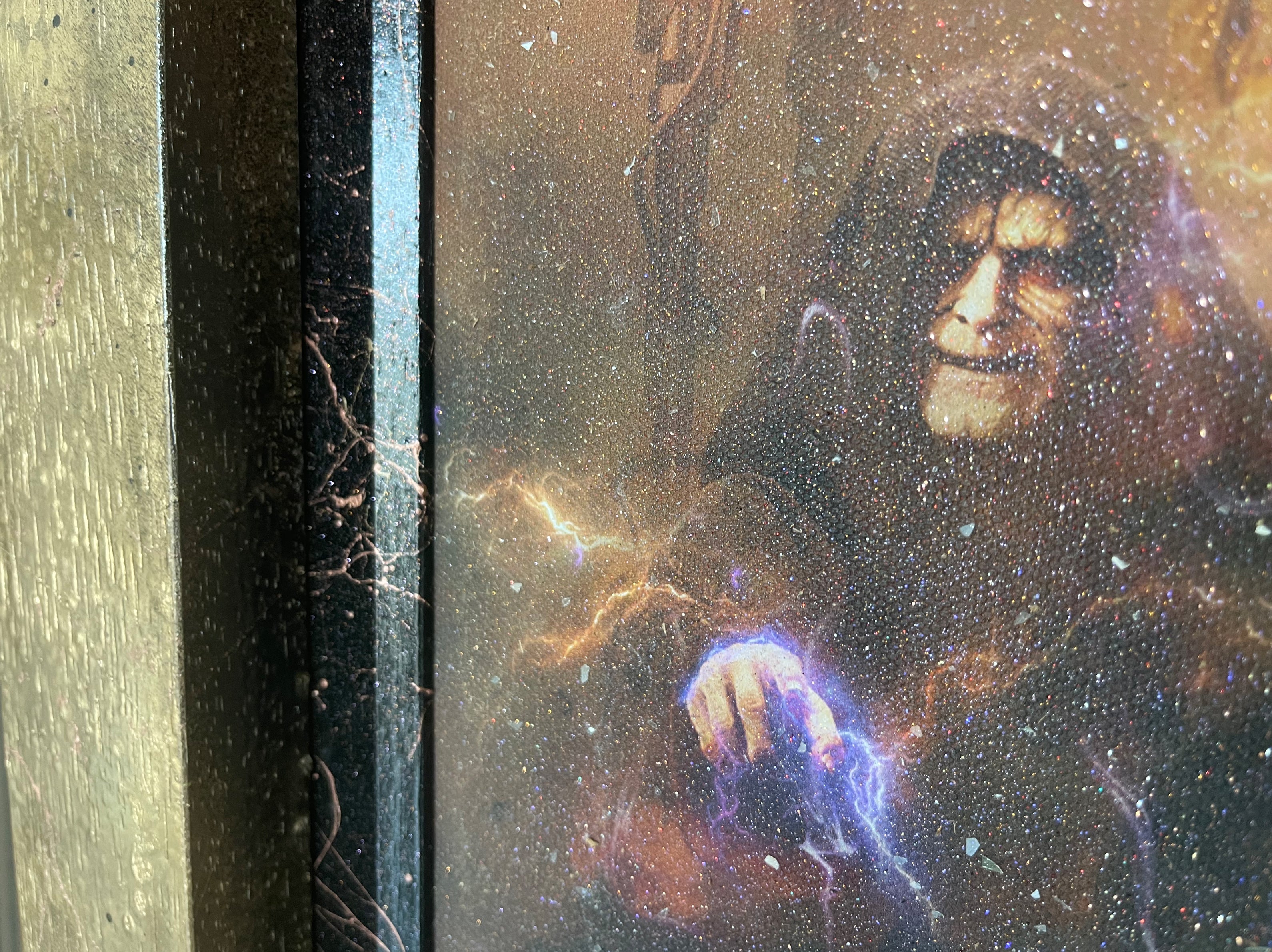Custom Framed 'Among The Clouds' (Star Wars) - Diamond Dusted and Hand Embellished Canvas Limited Edition #1AP