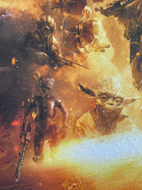Custom Framed 'Among The Clouds' (Star Wars) - Diamond Dusted and Hand Embellished Canvas Limited Edition #1AP