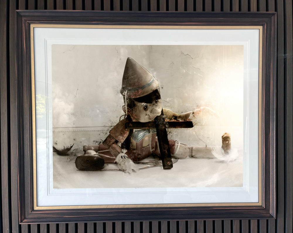 Custom Framed Born To Lie (Pinocchio) - Large Limited Edition 1AC