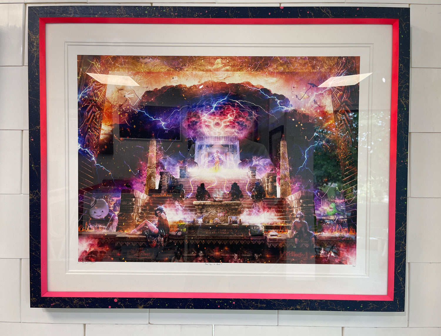 Custom Framed ‘Are You A God?’ (Ghostbusters) - Standard Limited Edition 5AP