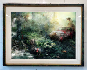 SOLD Custom Framed Life Will Find A Way (Jurassic Park) - Large Limited Edition 5AP