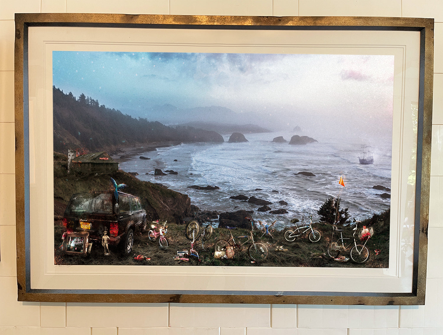 Custom Framed Never Say Die – (The Goonies) - Large Limited Edition 1AP