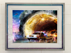 Custom Framed OUTAHERE (Back to The Future) - Standard Limited Edition 22/45