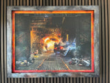 Custom Framed OUTATIME (Back To The Future) - Canvas Limited Edition - 4/20