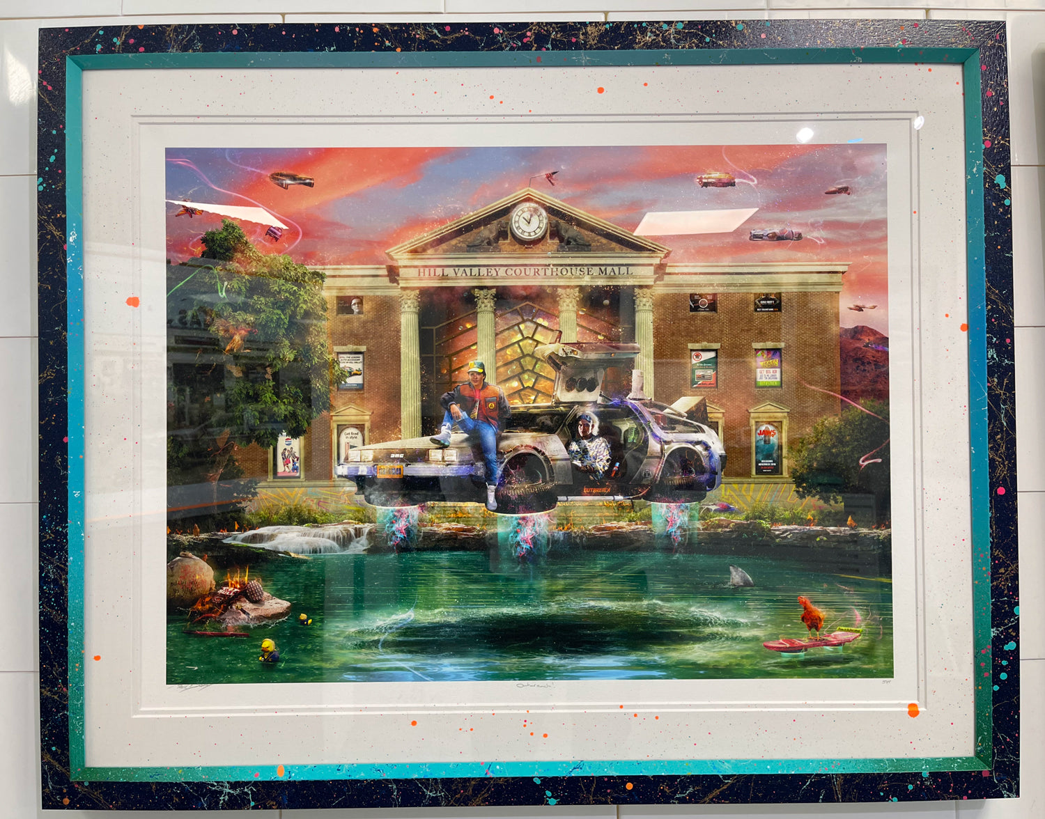 Custom Framed OUTAREACH (Back to the Future) - Standard Limited Edition 5PP