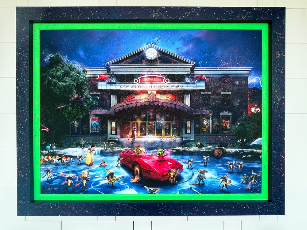 Custom Framed There’s Trouble A-Brewin! (Gremlins) - Canvas Limited Edition 1AP