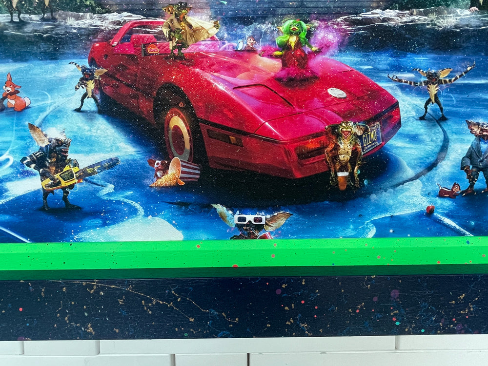 Custom Framed There’s Trouble A-Brewin! (Gremlins) - Canvas Limited Edition 1AP