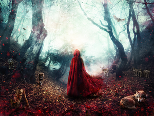 Fight or Flight (Little Red Riding Hood) - Canvas Limited Edition