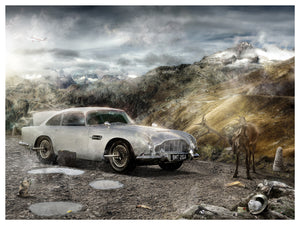 In Pursuit Of Gold (James Bond) - Canvas Limited Edition