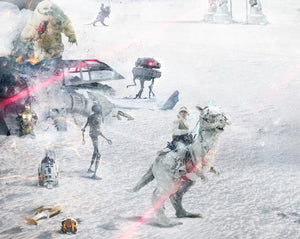 Attack on Echo Base (Star Wars) - Canvas Limited Edition