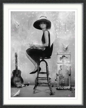 Free Spirit - Black & White (Breakfast at Tiffany's) - Large Limited Edition